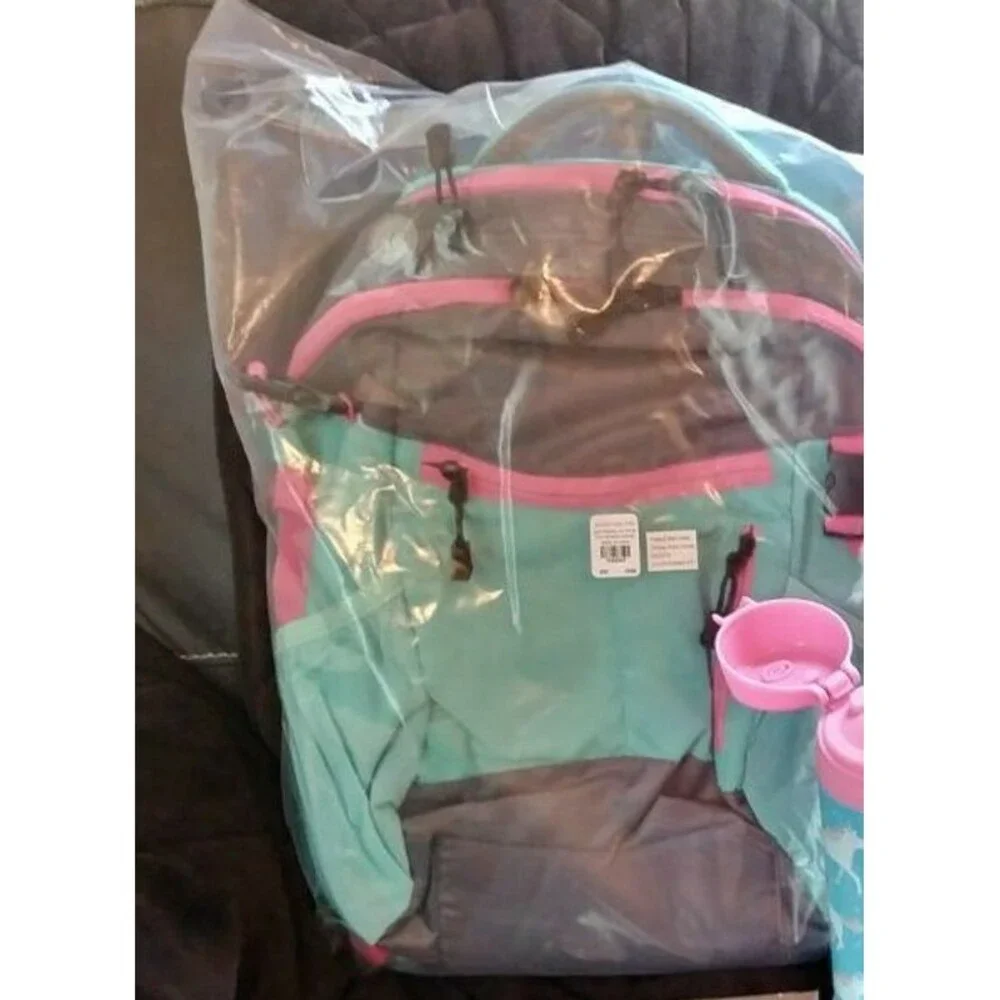 Pottery barn School Large backpack+Lunch Bag rainbow star holiday gift sport Set